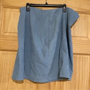 SHEIN Light Blue Mini Skirt